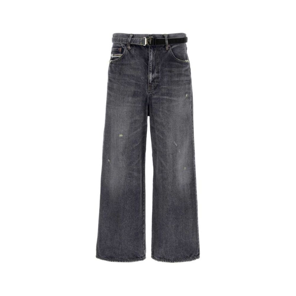 Sacai Men Black Denim Jeans
